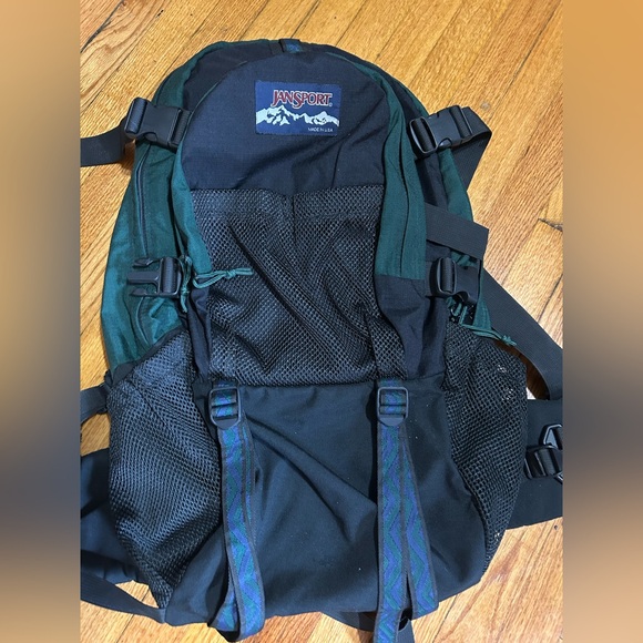 VTG 90s Jansport Large Hiking Backpack Made USA Talon zip - Picture 1 of 11